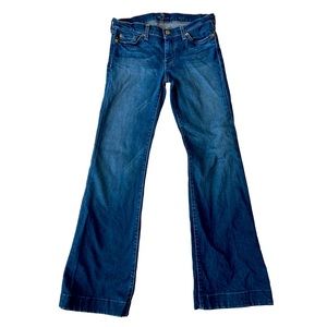 7 For All Mankind Dojo, Low Rise, Flared/Boot Cut Jeans, Size 28